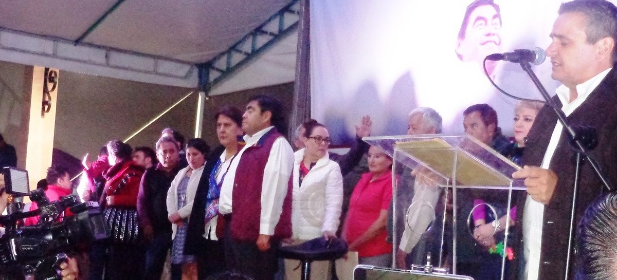 Evento multitudinario de Miguiel Barbosa en Teziutlán